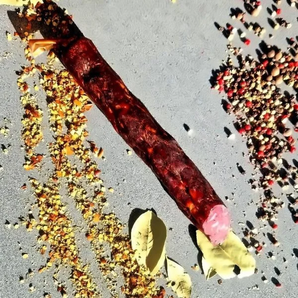 Venison cold-smoked sausage